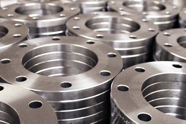 usinagem seriada de flanges